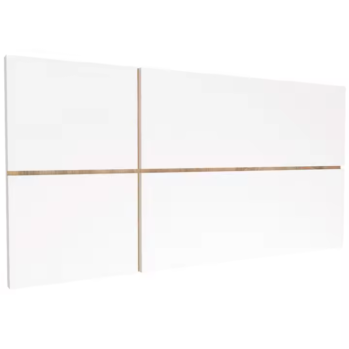 Briebe Natura Cabecero Cama 100 cm Estilo Nórdico, Cabeceros de Madera Originales, Cabezal Decorativo, , Blanco - 1