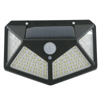Lámpara De Pared Solar Con Sensor De Movimiento 100 LEDs 4 Lados Luz Exterior Impermeable Para Jardín Y Courtyard Moderno - details 10