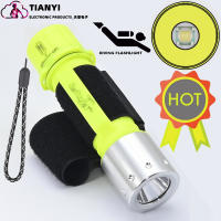 Luz De Buceo Recargable Super Brillante IPX8 Impermeable 3 Modoslampara Submarina LED Aluminio Amarilla 3800 Lumen T6 - details 0
