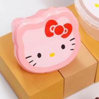 Caja De Almacenamiento Kawaii Sanrio Hello Kitty Para Niñas Y Estudiantes Organizador Anime Transparente De Animación Derivados - details 5