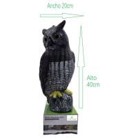 YUMO HOUSE - Búho Ahuyenta aves 40cm, Búho espantapájaros, Plástico, Cuerpo hueco, Certificado CE, - details 0