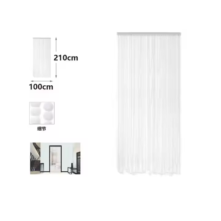Maxia Market - Cortina de Cuerda Trenzada de Algodón para Puerta de Exterior - 1