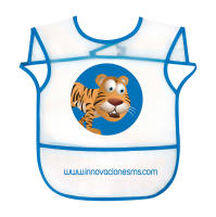 MS bebe -  Pack de 7 baberos para bebé - Pack de 7 Baberos Impermeables para Bebés de 6 a 12 meses | Divertidos estampados surtidos con Animales - details 4