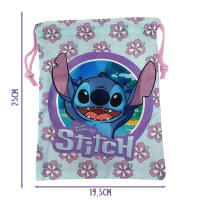 Stitch Mochila Saco con Cuerdas Pequeño 25cm, Stitch Disney Saco Pequeño Escolar Infantil para Niños y Niñas, Material Escolar, Gimnasia, Natación, Clases Extraescolares - details 0