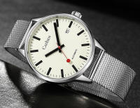 Reloj Mecánico Para Hombre CADISEN Con Luz Propia Y Correa De Acero Inoxidable Resistente Al Agua NH35A Cristal De Zafiro - details 10