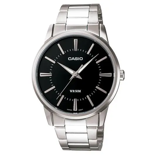 RELOJ CASIO MTP-1303PD-1AVEG PARA HOMBRE TIMELESS COLLECTION ESFERA NEGRA - 1