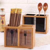 Compras de baloncesto cubiertos de bambú-acero inoxidable-para la cocina - details 2