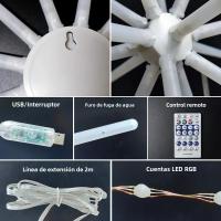 Lámpara Inteligente LED De Ambiente RGB Con Control Remoto Iluminación Exterior Decorativa Para Habitaciones Regalos Camping Decoración Del Hogar - details 7