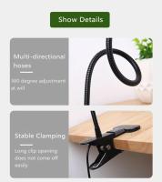 Lámpara De Escritorio LED De Clip Para Estudiantes Dormitorio Y Habitación Protección Ocular Pequeña Lámpara De Lectura Nocturna Negra - details 6