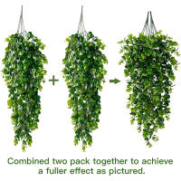 Plantas Artificiales Colgantes Eucalipto Falso Decoración De Pared Para Interior Y Exterior Resistentes Al UV Accesorio De Jardín Y Sala - details 2