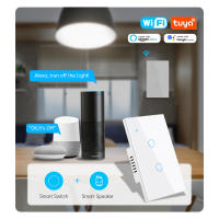 Interruptor Táctil Inteligente WiFi Tuya 1Pared 2Maneras Panel De Vidrio Para Alexa Google Home Smart Life Interruptores De Pared Para Escaleras - details 6