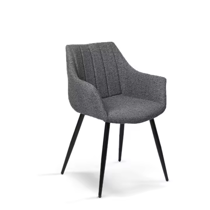 FURNITURE STYLE FS8127PIEDFAB RENATA Pack 2 Sillas de Comedor Textil Color Gris - 1