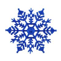 6/12pcs Navidad Copos De Nieve Falsos Adorno De Árbol De Navidad Decoración De Fiesta De Invierno Estilo Pastoral Material Plástico - details 12