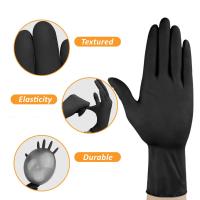 Guantes Desechables De Nitrilo Negro Para Trabajo Látex Libre De Hogar Limpieza Guantes Texturizados Para Mecánico Tatuaje Cabello Tejido Belleza - details 7