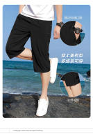 Nuevos Shorts Capris Para Hombre 2024 Thin Ice Silk Pantalones Rectos Y Holgados Para El Verano Estilo Casual - details 3