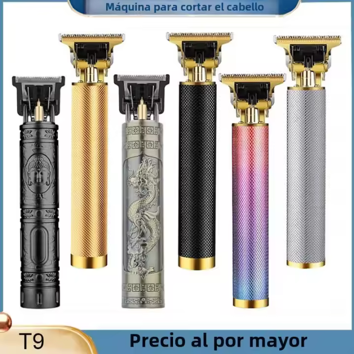 Cortadora De Pelo Vintage USB Recargable Trimmer Eléctrico Portátil Para Barbero Corte De Pelo Rápido Con Carga Rápida 2.5h Y Uso De 85Mins Material De Hoja De Acero Inoxidable - 1