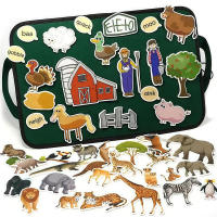 Tablero De Historias Para Niños Montessori Interactivo Con 4 Temas Juguete Educativo Sensorial De Peluche Animal Y Naturaleza Para Edad De 3 a 6 Años - details 8