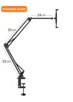 Soporte Para Tableta Con Brazo Metálico De 90cm Giratorio 360° Para Cama Compatible Con iPad Y Teléfonos De 4.5~11 Pulgadas - details 17