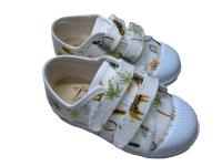 Deportivos de lona estampado Jungla para niño con doble velcro y puntera de goma de Tokolate mod. 4015-34 - details 3