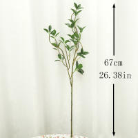 Rama Artificial De Árbol Larga Verde Flores Falsas Para Decoración De Sala De Estar Hogar Bodas Tablas De Comida Decoración De Pared Propuestas Fotografía - details 1