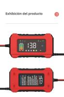 Cargador De Batería De Coche Automático 12V 6A Pantalla Color Inteligente Reparación Pulso Para AGM GEL WET Celdas De Ácido Plomo LCD - details 14
