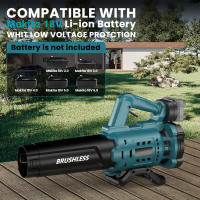 Soplador de hojas eléctrico inalámbrico, soplador de nieve con batería de 130 MPH, 480 CFM, compatible con batería Makita de 18v, soplador de mano, nuevo - details 4