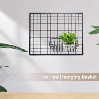 Estante de pared de rejilla metálica para fotos, 4 piezas, diseño de rejilla, utilizado para pared de fotos, cesta de alambre - details 2