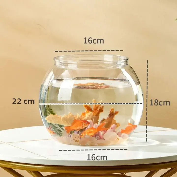 Acuario Pequeño Para Betta Y Pequeños Peces Ornamentales Y Reptiles Vidrio De Alta Transparencia Vista Buena Resistente Y Atractivo - 1