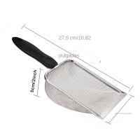 Shovel De Acero Inoxidable Para Arena De Gato 2X2mm Pores Finos Suministros Para Mascotas Apto Para Limpieza De Feces De Gatos Pequeños - details 5