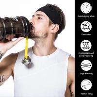 Cinta Deportiva Para Hombres Absorbedora De Sudor Bandas Antisudoración Para Correr Fitness Yoga Material Spandex+Poliéster - details 1