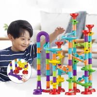 Juguete Educativo Para Niños Camino De Mármol Con Bola Rodante Bloques De Construcción De Tubo Vidrio Joyería Juguete De Transporte Deportivo - details 2