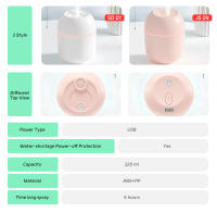 Humidificador De Agua Mini Portátil USB Para Escritorio Humedad Del Aire Atomización Silenciosa Para El Hogar Y Oficina - details 0