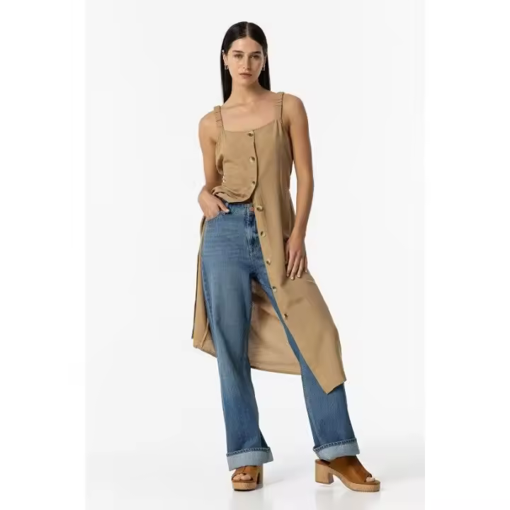 ALMACEN VERANO  Vestido -Tiffosi- Crack_2 camel - 1