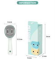 Cepillo De Aseo Para Mascotas Con UVC Eliminador De Pelo De Perro Y Gato Cepillo De Aro De Agujas Para Desenredar Auto Limpieza Suministros Para Mascotas - details 6