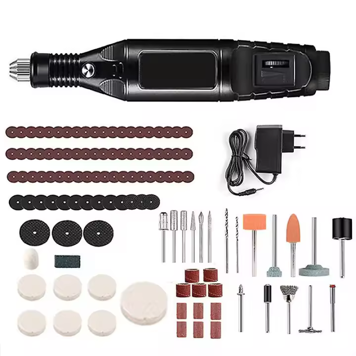 Cordless Electric Mini Drill Grinder Engraving Rotary Tools 105pcs Kit Set js - 1