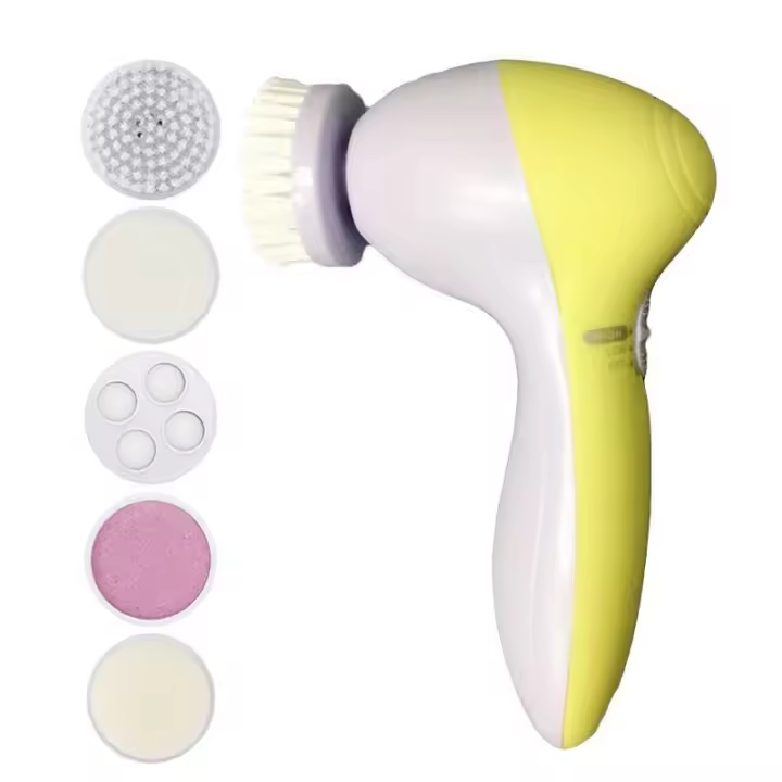 Limpieza Facial Eléctrica 5 En 1 Cepillo De Limpieza Facial Máquina De Lavar Rostro Masajeador De Cuidado De Piel Eliminador De Quistes Herramientas De Limpieza Facial - 1