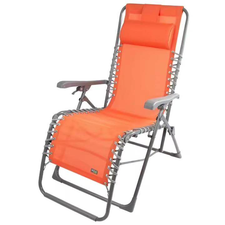 Tumbona Aktive textileno Naranja 160 x 76 x 52 cm - 1