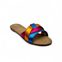 Calzados soraia, Sandalias Planas de Mujer con Punta Cuadrada, Diseño Clásico Tipo Slide, Corte Anatómico en la Empeine, Sandalia Abierta de Verano para Uso Diario, Oficina o Paseo Casual Bohemio Básico Abertura - details 5