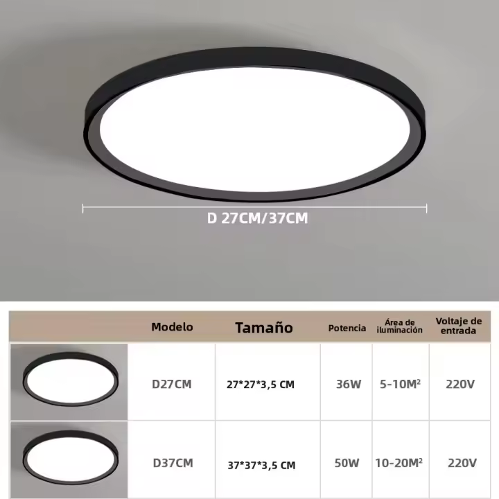 Lámpara De Techo LED Impermeable Y Libre De Insectos Para Iluminación Doméstica Moderna Adecuada Para Baño Corredor Dormitorio - 1
