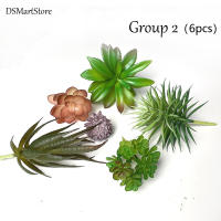9/6PCS Plantas De Suculentas Artificiales Para Decoración De Hogar Cactus Miniatura Realista Texturizada Falsa Planta Para Exposición Y Regalo - details 1