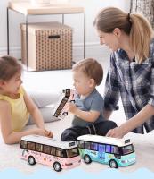 Juguetes De Autobús Escolar Con Sonido Y Luz Coches Pequeños De Casteado Para La Ciudad Potenciados Por La Fricción Regalo Para Niños - details 1