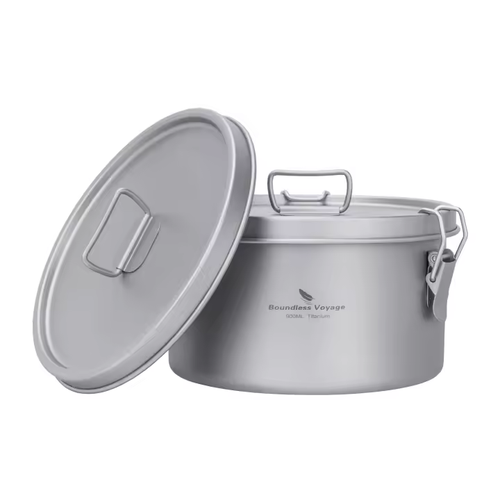 Caja De Comida De Viaje Multifuncional De Titanio Boundless Voyage Con 2 Tapas Para Picnic Almuerzo Escolar Almacenamiento De Alimentos - 1