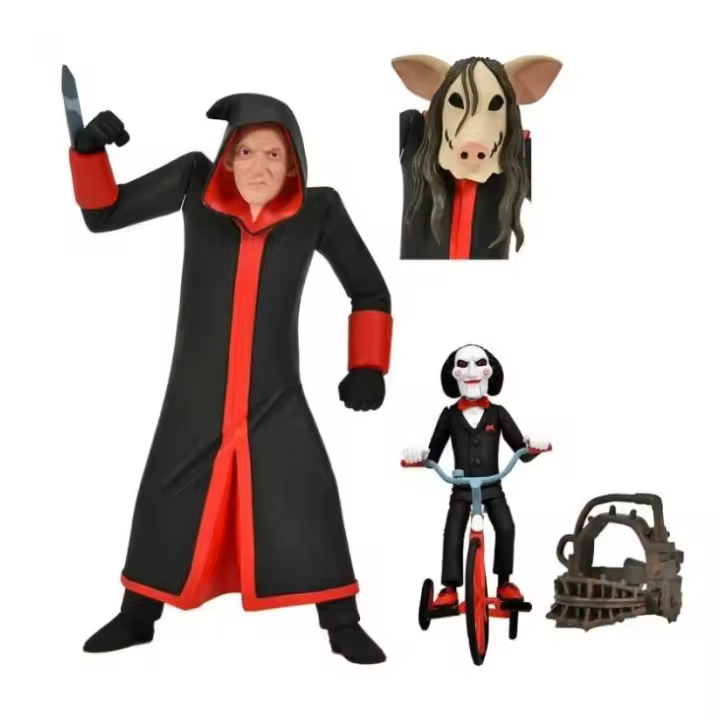 Figura Jigsaw Killer & Billy Tricycle Cine Terror Neca - Saw - 1