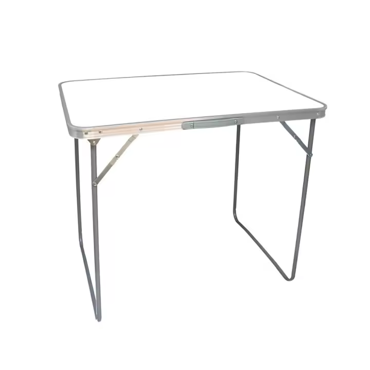 Mesa de Camping Gerimport Plegable Blanco 70x80x60 Cm - 1