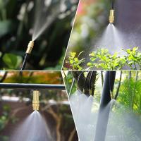 30 piezas de cobre boquilla atomizadora rociador riego por goteo micro rociador atomización 4/7mm equipo de enfriamiento de jardín para césped, verduras, invernadero - details 1
