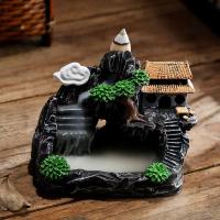 Incienso De Montaña Río Cascada Aroma Para Hogar Decoración De Escritorio Estilo Zen Censer Soporte De Humo Retrocedente - details 3