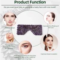 Máscara De Ojos De Jade Y Cuarzo Rosa Para Relajación Y Masaje En Spa Cuidado Belleza Máscara Fría Para Dormir Herramienta De Cuidado De La Piel - details 4