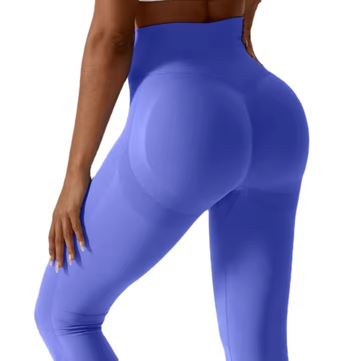 Mallas deportivas de cintura alta para mujer, ropa de gimnasio, pantalones de entrenamiento deportivos, Leggings de Yoga Push Up sin costuras - 1