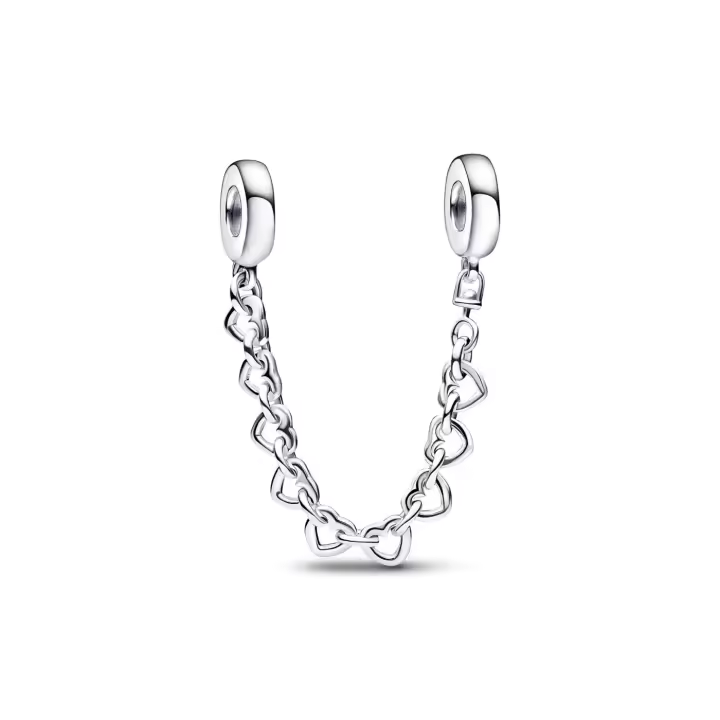 Cadena Seguridad Pandora plata Corazones Enlazados 792274C00 5700302997330 - 1