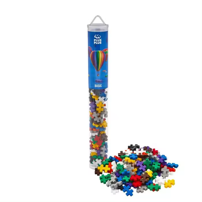 LUDILO PLUS PLUS TUBO BASIC MIX 100 PIEZAS PLUS PLUS 3x3x28 Cms. - 1